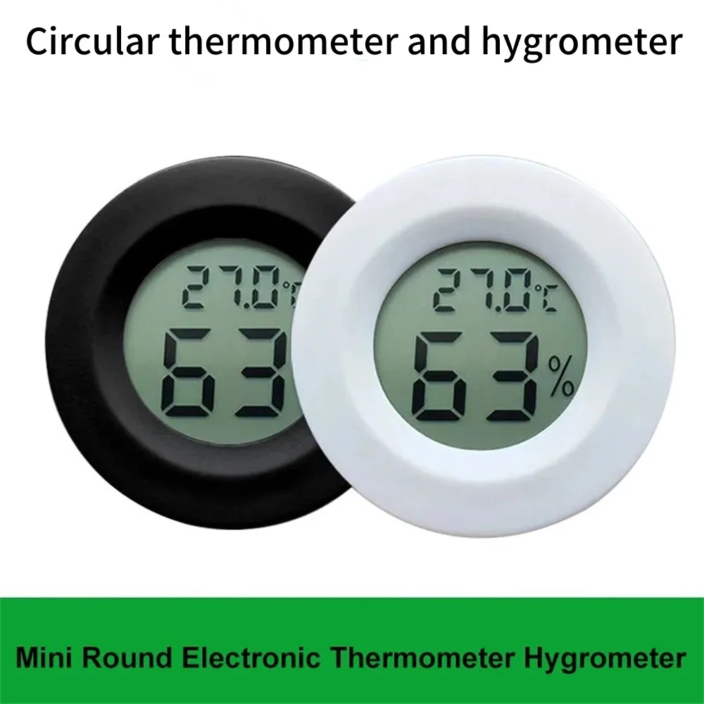 Digital Hygrometer Probe - Mini Okrągły Cyfrowy Termometr Higrometr Wysokiej
