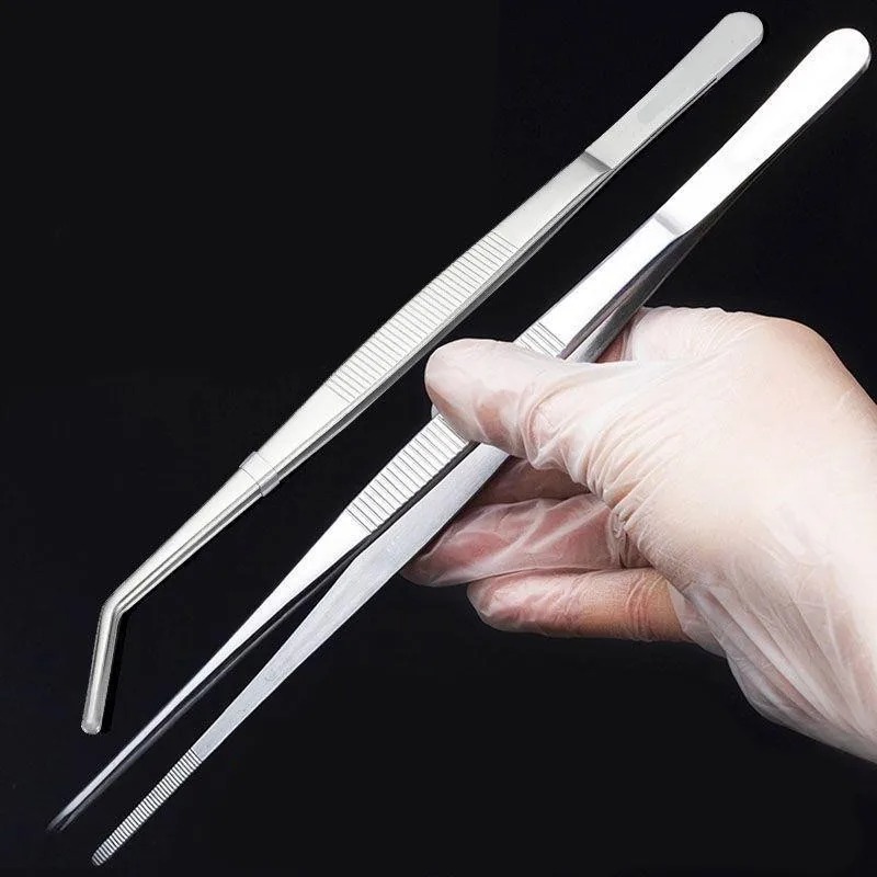 Feeding Tong Stainless - Wielofunkcyjne szczypce ze stali nierdzewnej, klips