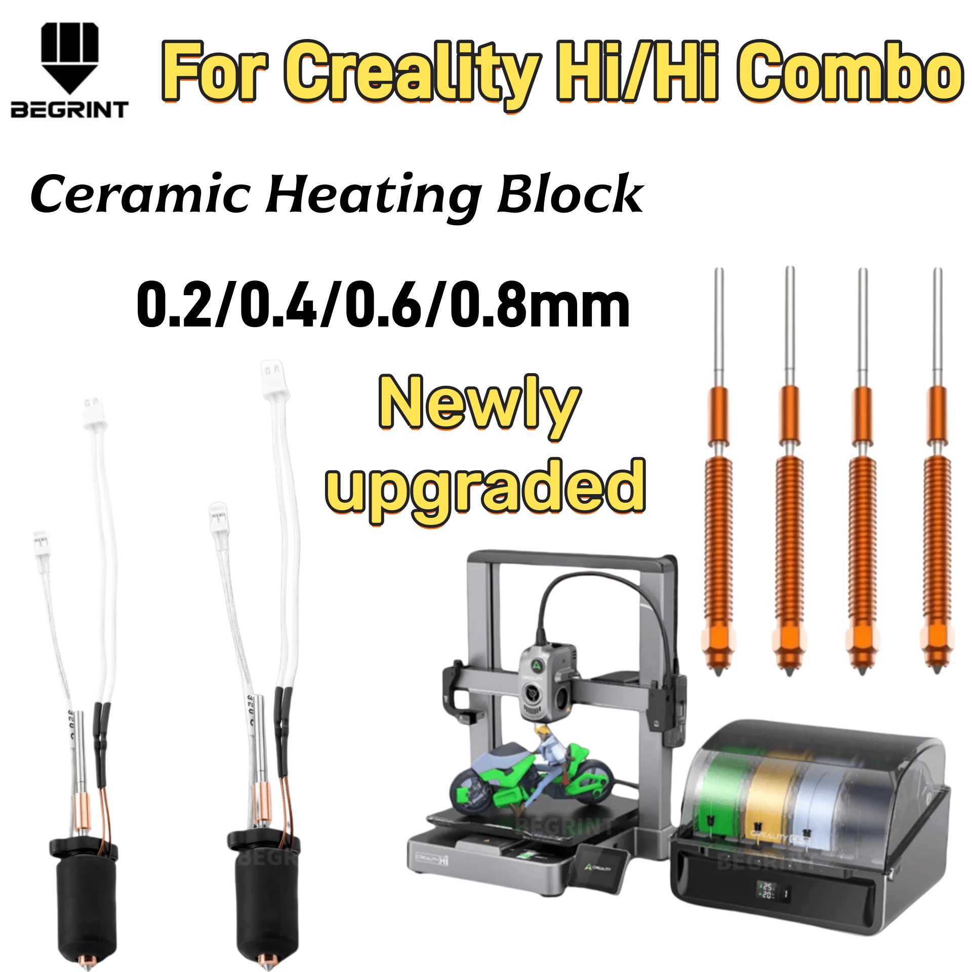 Ceramic Heat Emitter - Wysokotemperaturowy ceramiczny grzejnik Hotend Kit do
