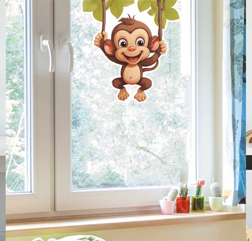Urocze małe małpki, naklejki ś – Pvc Panel Background recenzja i cena