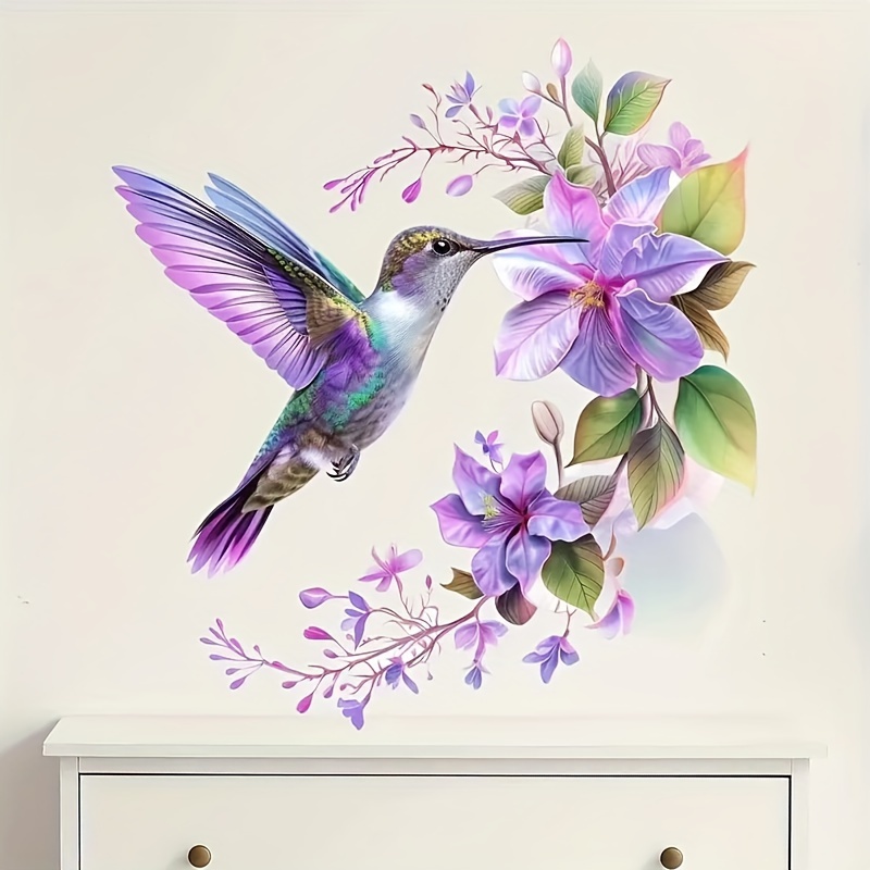 1 Fioletowa naklejka z kwiatem – Pvc Panel Background recenzja i cena
